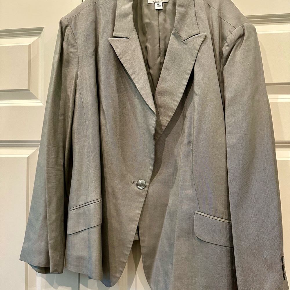 Talbots gray blazer